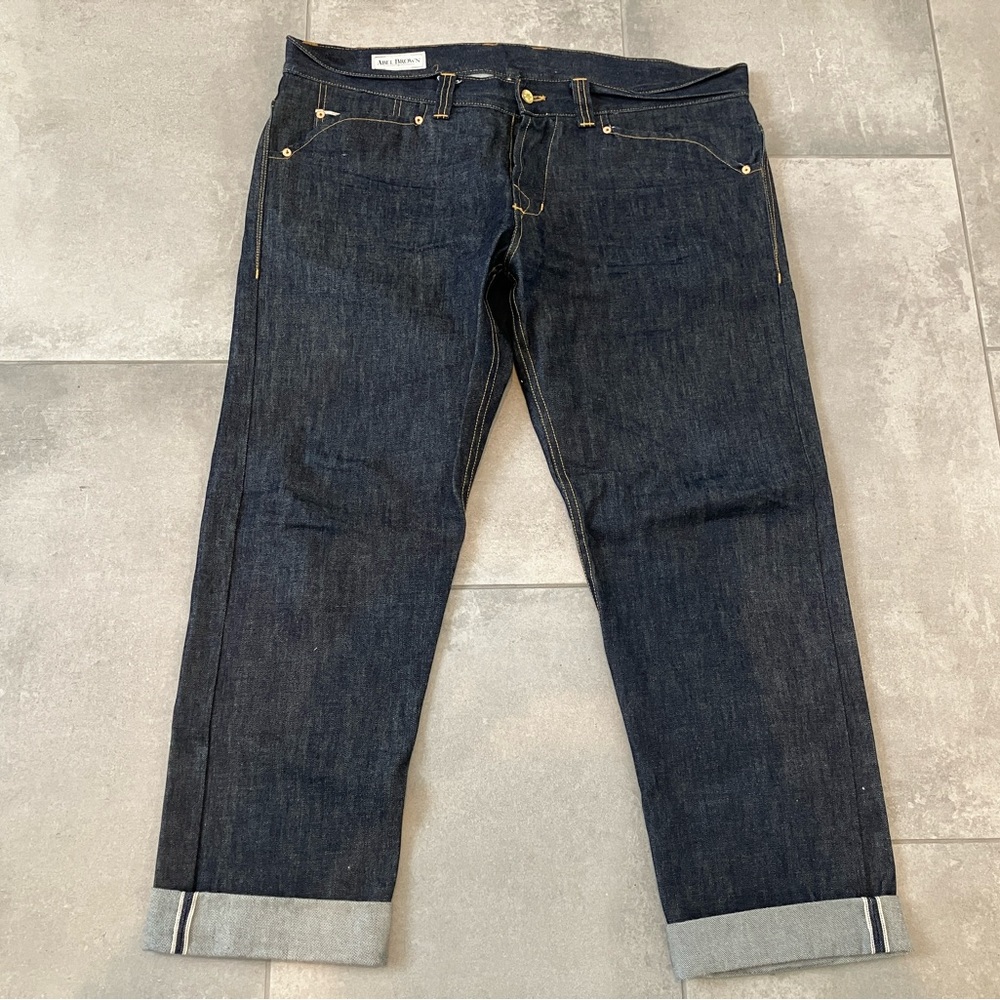 Men’s Abel Brown Silverton selvedge denim jeans 38x32
